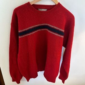 Gianni Morelli Wool Crew Neck Sweater Red size XL